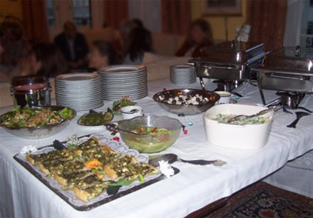 Service à domicile sous forme de buffet